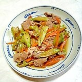 シャキシャキ食感☆豚肉はす芋炒め☆